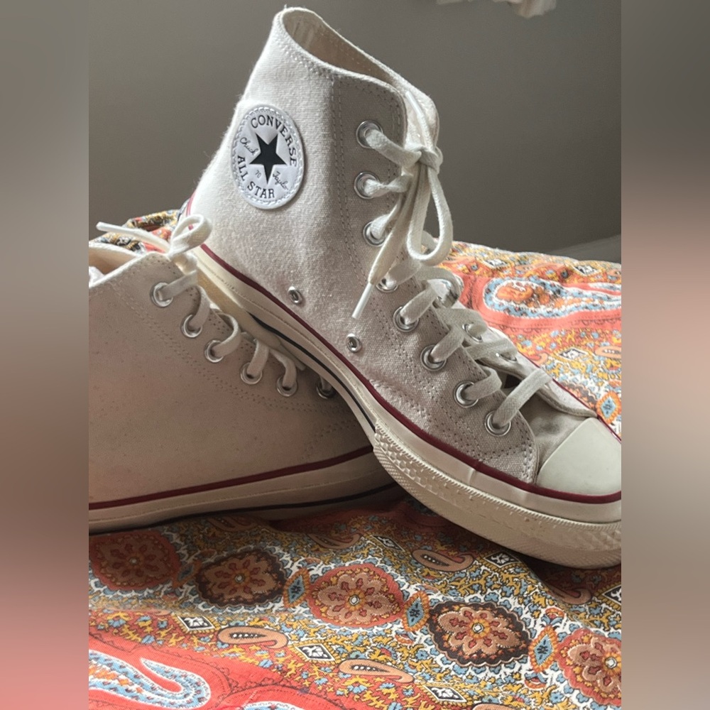 Converse Men's Taylor Chuck 70 High Top Sneaker Off White